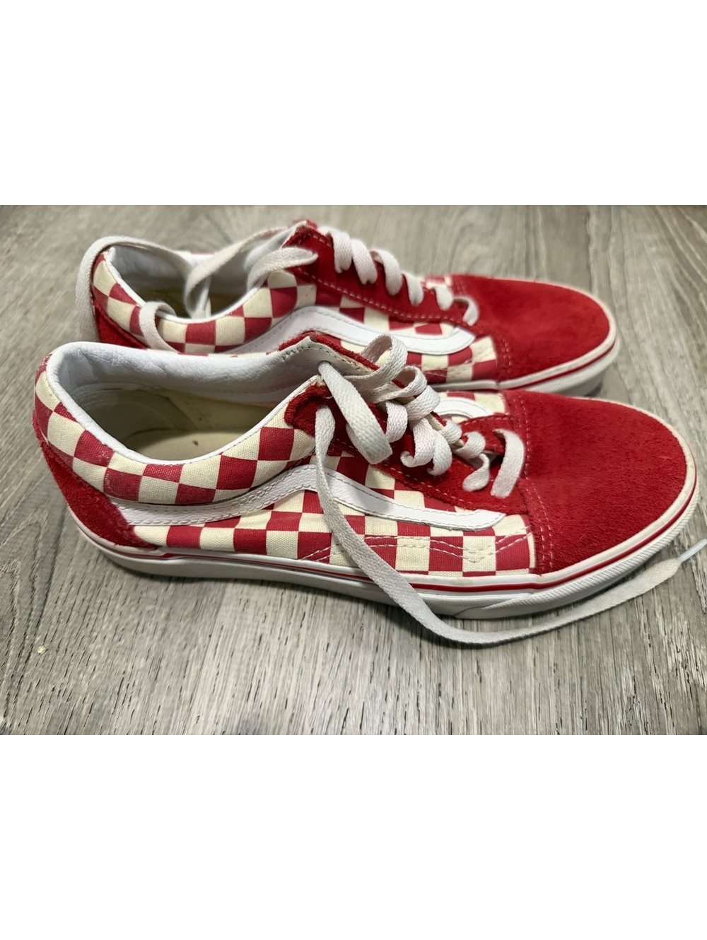 Women’s Vans Red Checkered